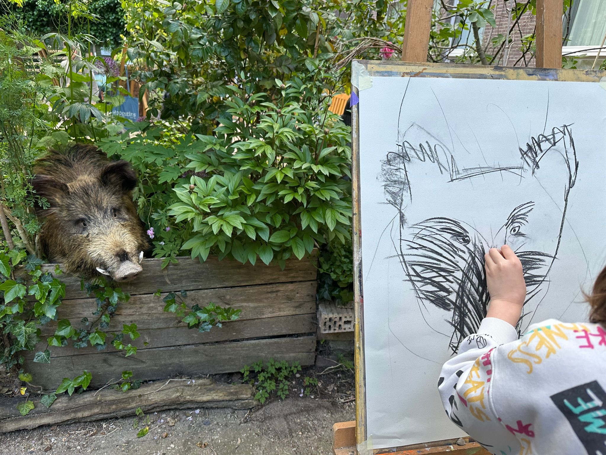 Wackers Jong dieren safari in de tuin tekenen (1)